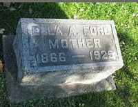 Ford Ella 1925 Headstone findagrave Warren County Ohio